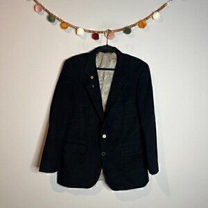 Vintage Wallachs black cashmere suit jacket